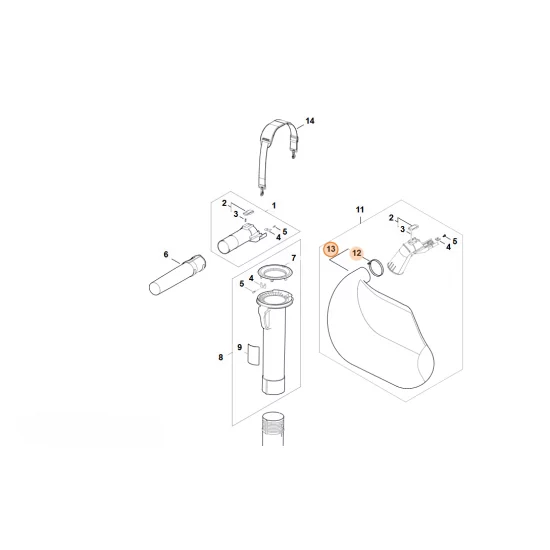 STIHL  Worek wychwytujący SA02 700 9703